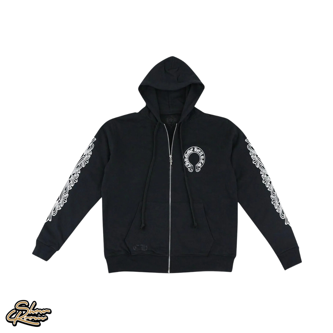 Chrome Hearts Horseshoe Zip Up Hoodie 