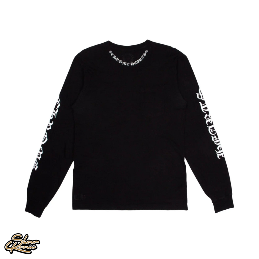 Chrome Hearts Neck Logo Longsleeve Tee 