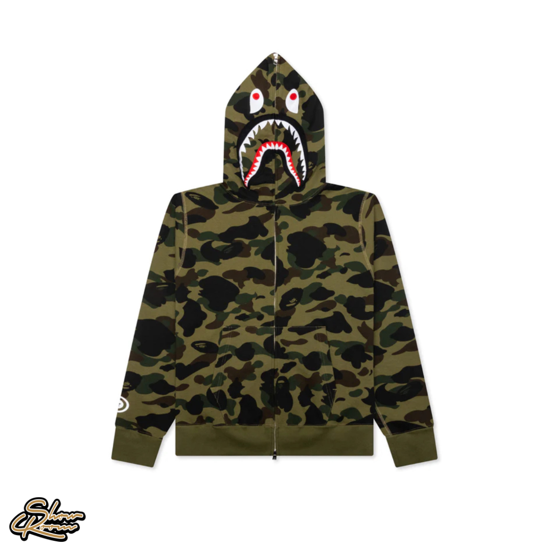 Bape 1st Camo Shark Full Zip Hoodie 
