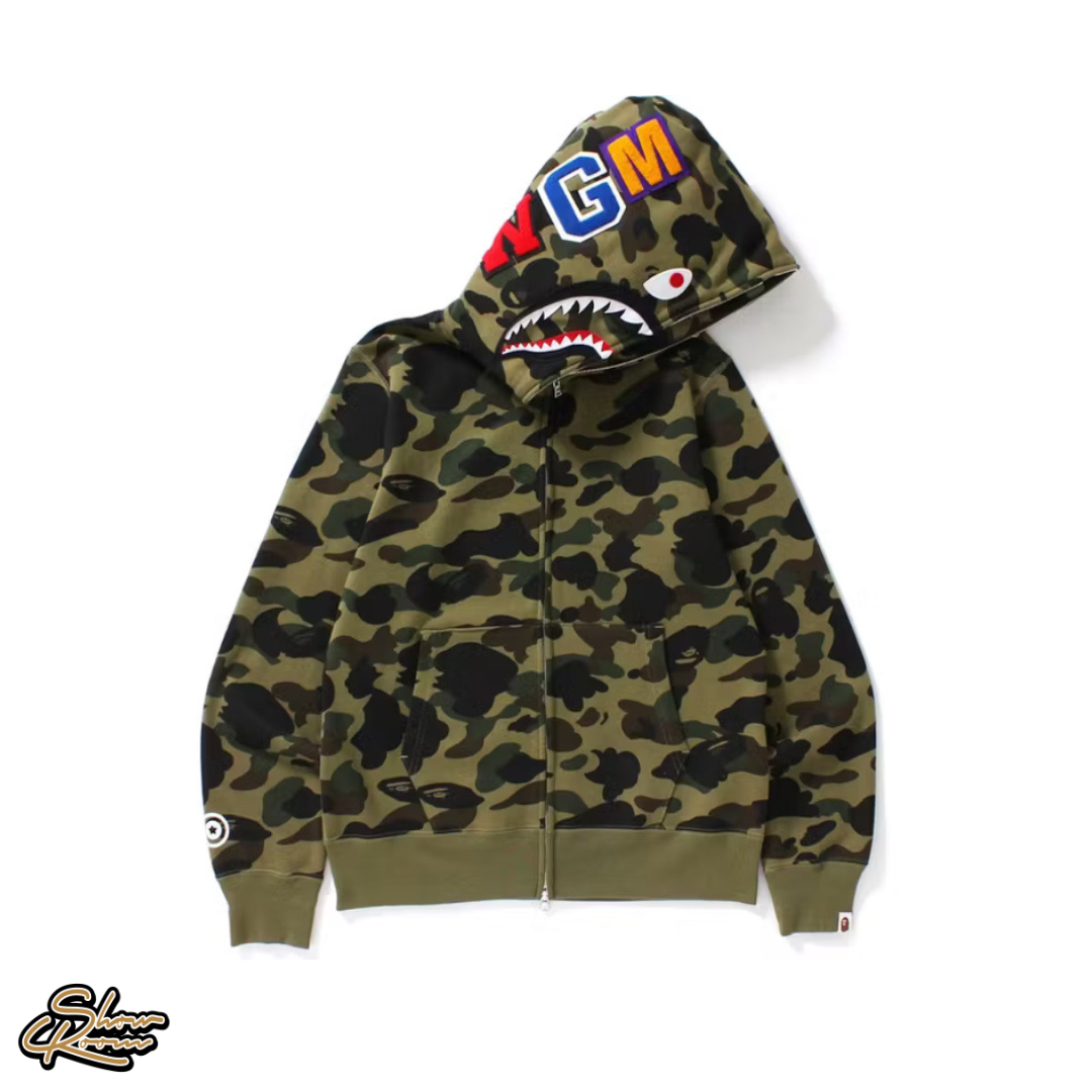 Bape 1st Camo Shark Full Zip Hoodie 